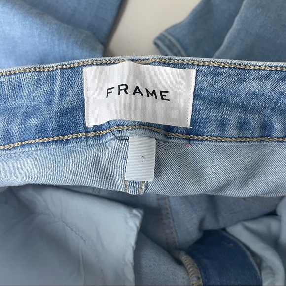FRAME DENIM NWT LE ONE SKINNY BLUE JEANS CASPIO MID-RISE SKINNY FIT - Picture 9 of 14
